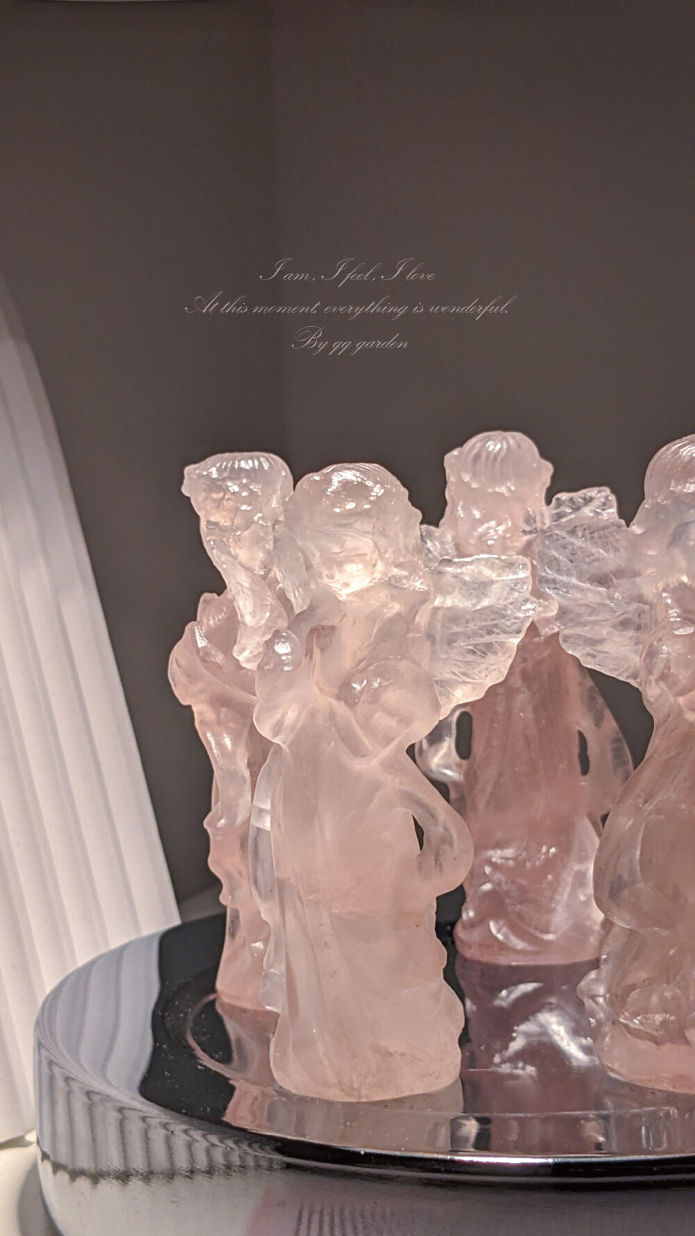 粉水晶許願天使