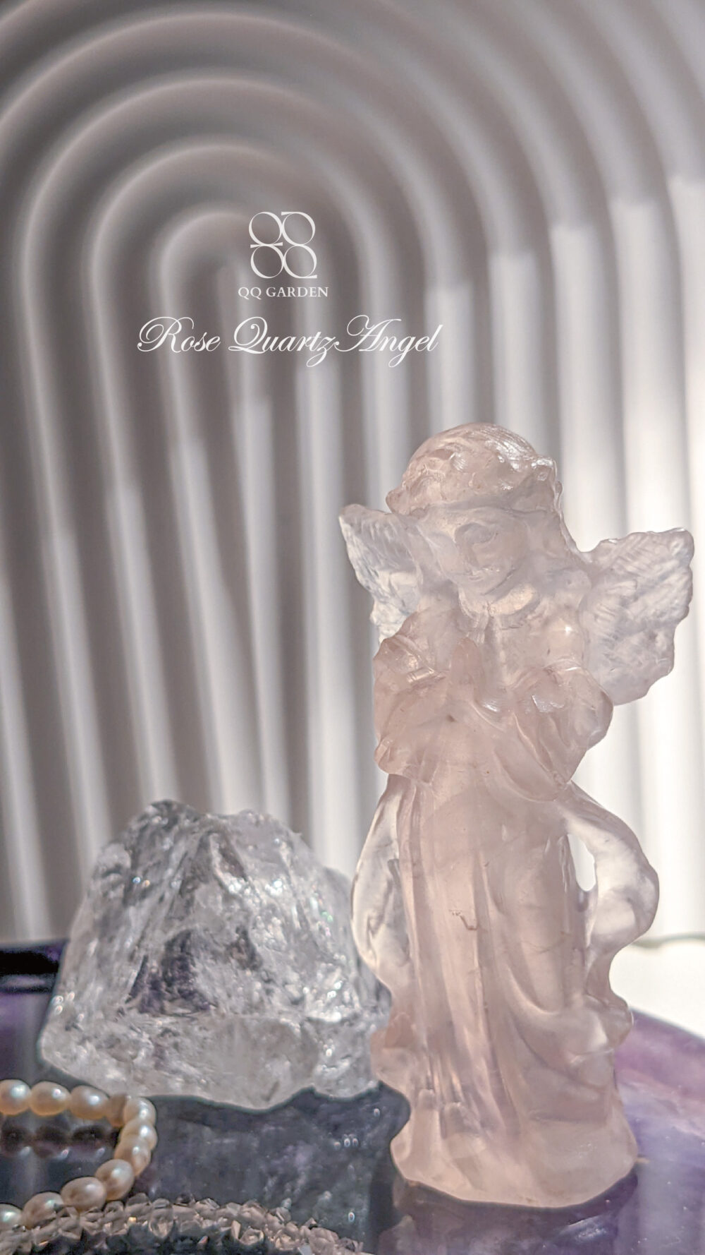 粉水晶許願天使