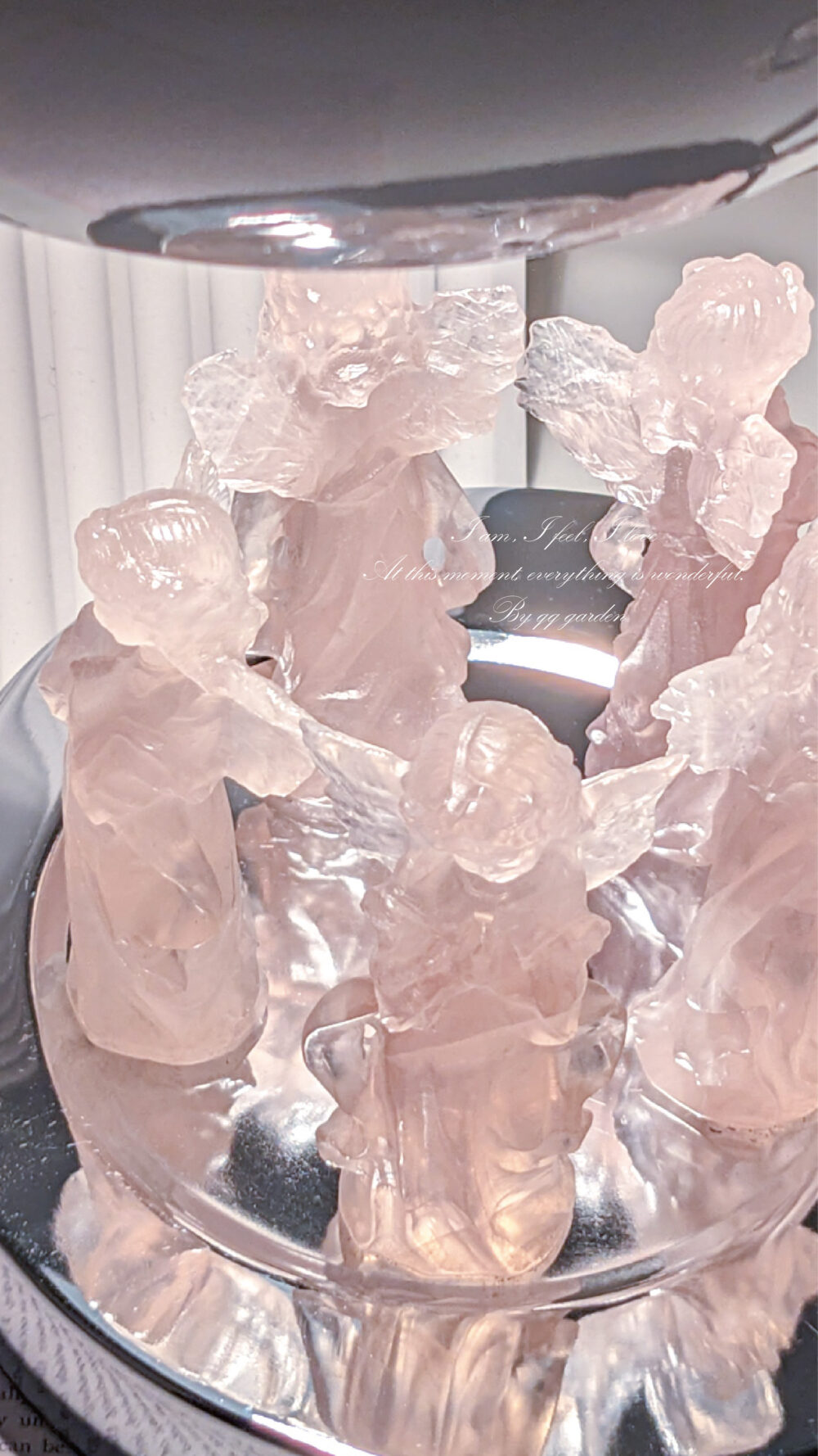 粉水晶許願天使